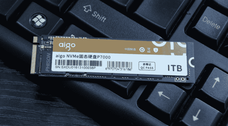 aigo国民好物固态硬盘P7000，PCIe4.0更快更稳更强