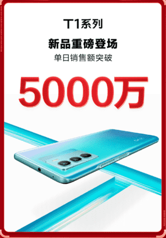 首销即获5000万销售额，vivo T1恰逢好时机还是产品力所致？