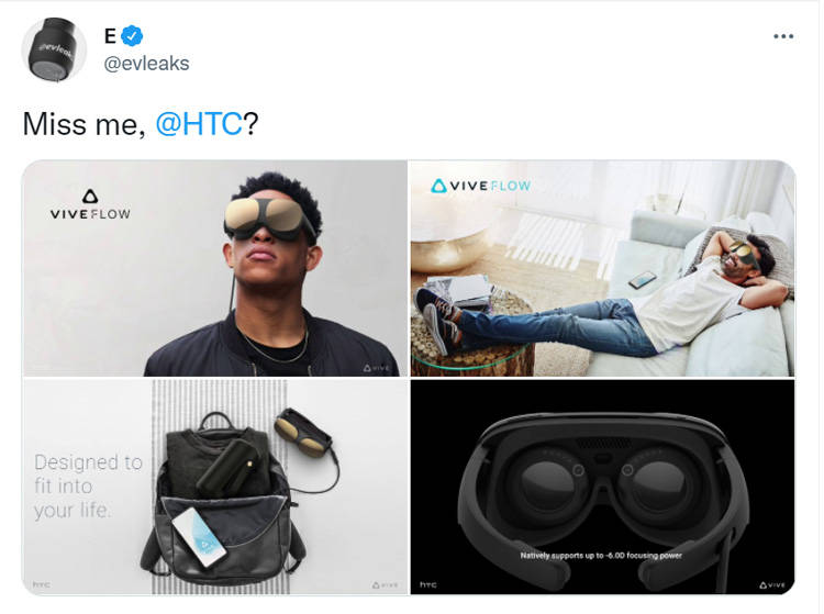 HTC发布消费级一体式VR头显Vive Flow最新预告片